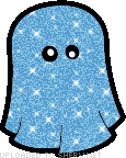 glitter ghost emoticon