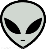 grey alien smiley face icon