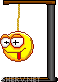 emoticon of Hanging