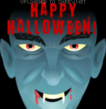 icon of happy halloween vampire