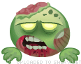 Really Scary Zombie Smiley emoticon (Horror Emoticons)