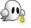 Sad Ghost animated emoticon