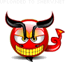 Scary Devil Smiley emoticon (Horror Emoticons)