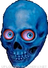 Scary Skull emoticon (Horror Emoticons)