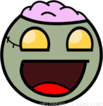 icon of zombie smiley