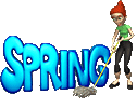 Spring Cleaning animated emoticon