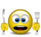 Hungry animated emoticon