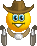 Cowboy emoticon (Jobs and Occupations emoticons)