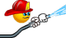 Fireman animated emoticon