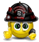 Fireman thumbs up emoticon (Jobs and Occupations emoticons)