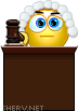 Judge emoticon (Jobs and Occupations emoticons)