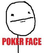 smilie of Poker Face Meme