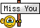Miss You sign emoticon (Miss you smileys)