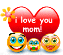 I Love You Mom emoticon (Mother's Day emoticons)