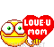 Love U Mom emoticon (Mother's Day emoticons)