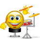 emoticon of Drummer