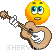 Guitar Strumming smiley (Musical instrument emoticons)