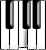 Piano Keys emoticon (Musical instrument emoticons)