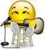 Singer smiley (Musical instrument emoticons)