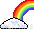 Rainbow 2 emoticon (Nature emoticons)