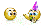 Champagne bottle accident emoticon (New Year Emoticons)