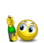Champagne Pop animated emoticon