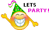 Let's party animated emoticon