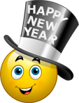 New Year baby smiley (New Year Emoticons)