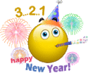 New year holiday emoticon