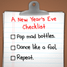 new years checklist smiley