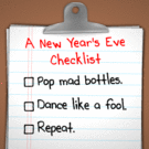 New Years Checklist emoticon