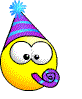Party Blower animated emoticon