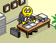 icon of office desk