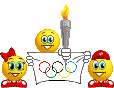 olympic athletes smiley
