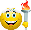 Olympic Torch bearer emoticon (Olympic games emoticons)