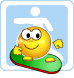 surfing smiley
