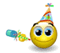 Party Blower animated emoticon