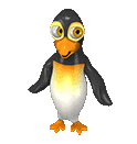 Peppy Penguin Funny Face animated emoticon