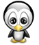 Walking Penguin animated emoticon