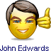 smiley of john edwards