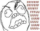 Angry Rage Face emoticon