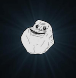 emoticon of Background Forever Alone Meme