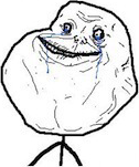 Forever Alone emoticon (Rage Emoticons)