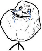 Forever Alone Troll emoticon (Rage Emoticons)