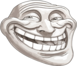 icon of giant troll face