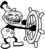Steamboat Troll Rage animated emoticon