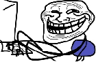 typing trollface icon