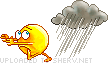 Rainy Cloud emoticon (Rain and cloudy emoticons)