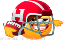 emoticon of American Football Player