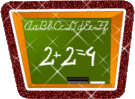 Chalkboard emoticon (School emoticons)